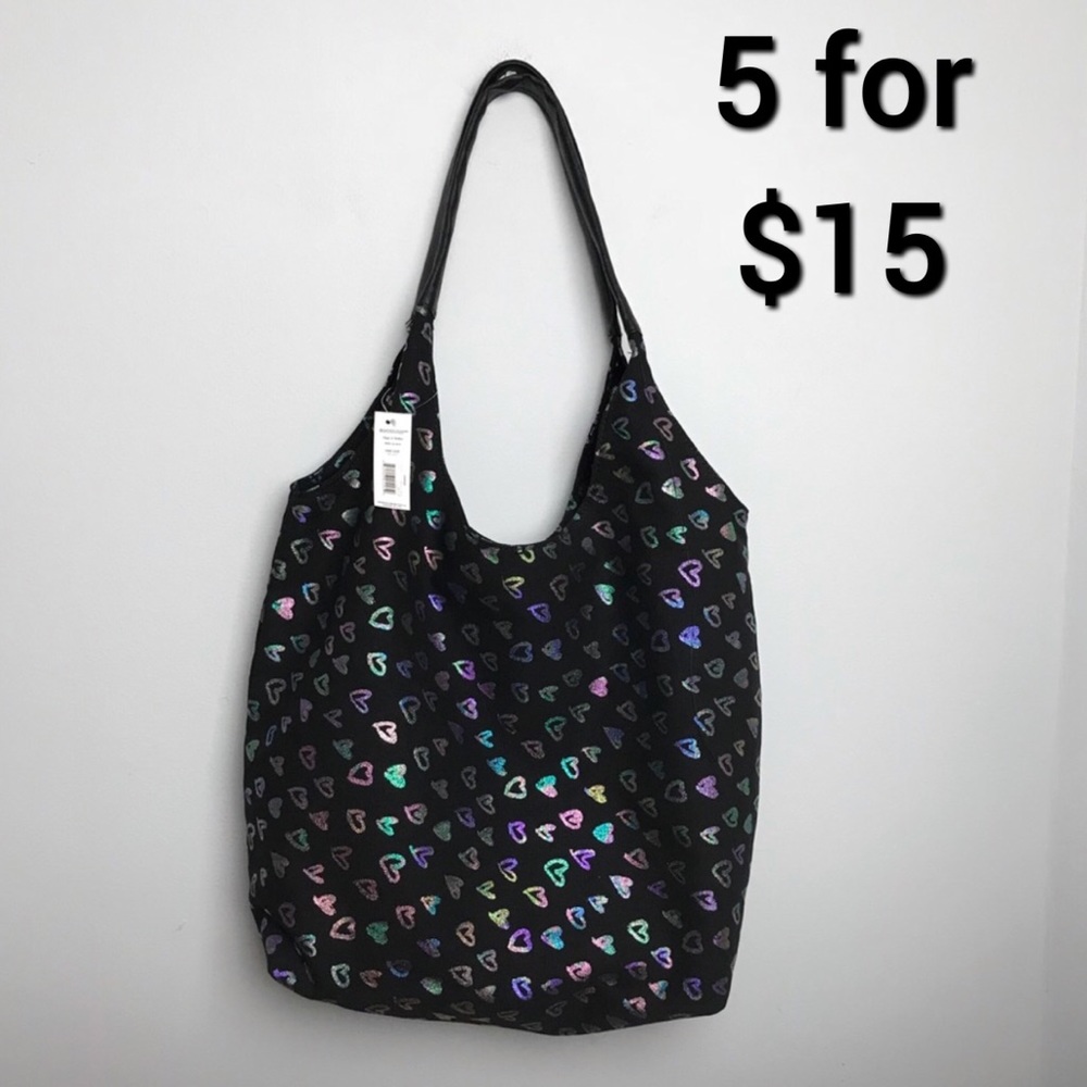 Roomy oversized Heart Bag. NEW